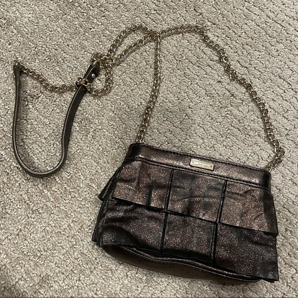 Pleated Kate Spade evening bag